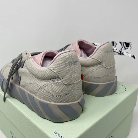 Off-White Virgil Abloh Women's Canvas Sneakers - Picture 7 of 11